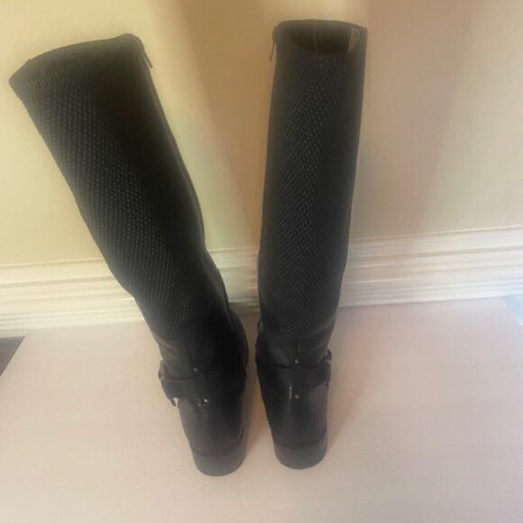 Clarks Pita Arizona Women's Black Leather Buckle Boots, Knee High, size 9M - Picture 11 of 14